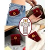 Onism 3Pcs Prayer quilt with cross inside,Mini Handcrafted pocket devotional,Portable