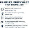 YETI Rambler 18 oz Insulated Bottle with Straw Cap -