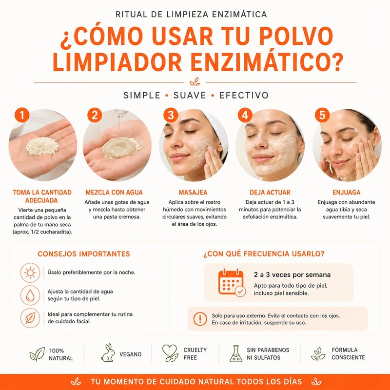 Papaya Enzymes + Vitamin C Enzymatic Facial Cleansing Powder |