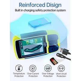 Charging Cable for Canmore Golf GPS H300/TW402/TW410/TW411/HG200/ HG200 Plus,Magnetic USB Charging Cable 3.3ft USB Flexible Charger Cord Cable Accessories，（2 Pack）