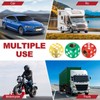 PATIKIL 4 Pcs Die Tire Valve Caps Universal Plastic Tire