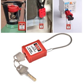 Lockout Tagout Security Padlock and Lockout Tagout Locks Security Padlock Technical Non Conductive Lock Long Body Safety Padlock Red
