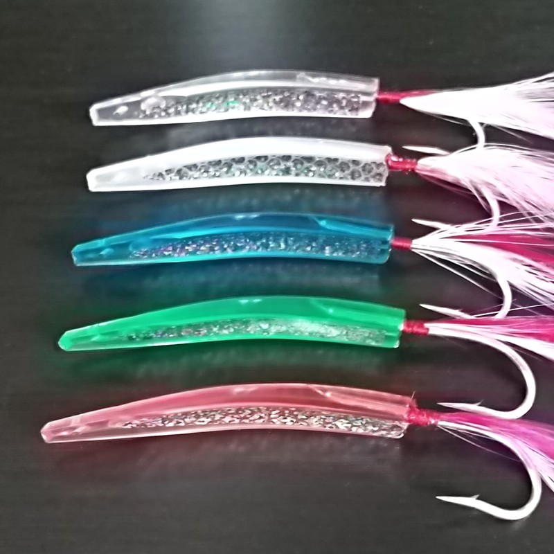 45mm Bow Angle 5 Color Set Surf Trolling Blue Fishing