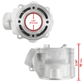 Caltric Cylinder Piston Ring Gasket for Yamaha YZ85 2002 2003 2004 2005-2018 Bore 47.5mm