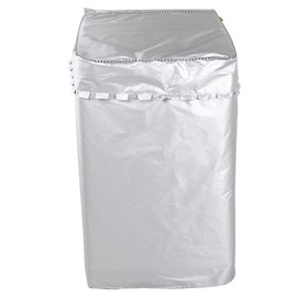 Household Universal Waterproof Sunscreen Washing Machine Dust Cover Protector Accessory(Silver Coating Washing Machine Cover Average SizeUpper Open)