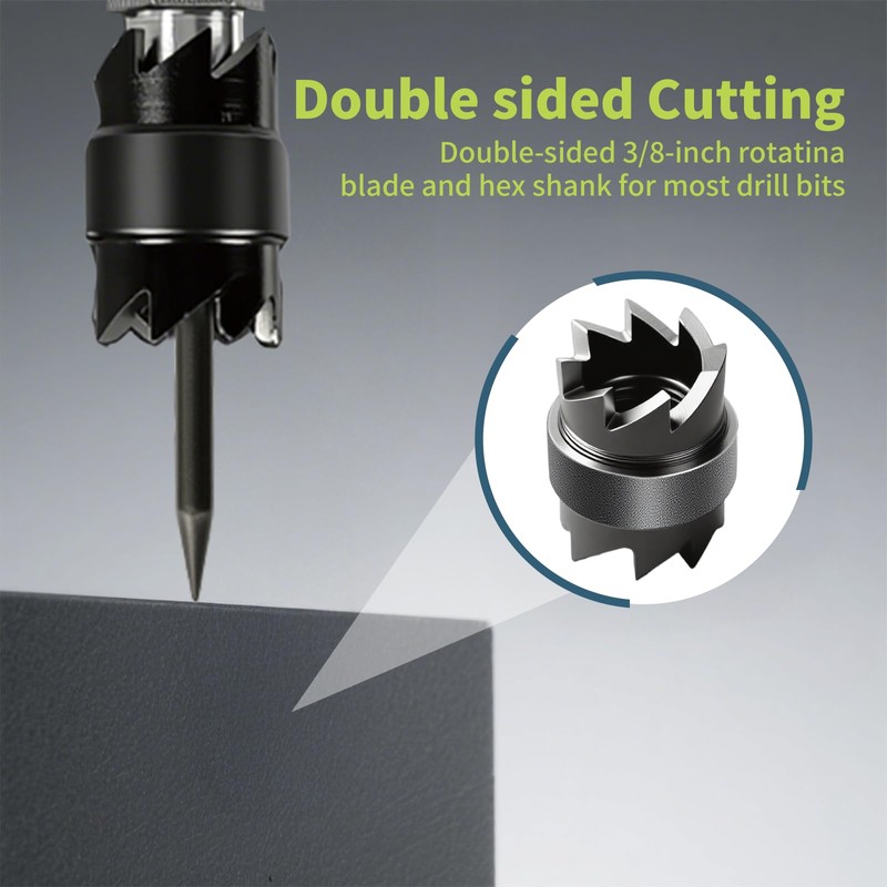 KAKILFOB 13-Pack Spot Weld Cutter Sets Double Sided, 3/8" 5/16"