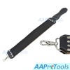 AAProTools Solid Straight Razor - White + Black Plastic Handle