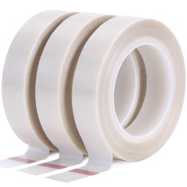 nicestrong Drawer Slide Tape, Curtain Glide Tape Clear, Low Friction Tape, Silky Surface, Abrasion Resistant Glide Tape, Drag & Noise & Squeak Reduction, 3 Rolls 1/2 Inch x 33 Ft, 99 Ft Total