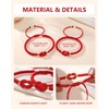 UNGENT THEM Couples Bracelets Matching Red String Long Distance Relationship