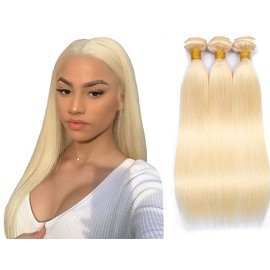 GzorOuzr 613 Straight Hair 3 Bundles For Women Grade 8A Unprocessed Virgin Hair Bundles 30 30 30 Inch