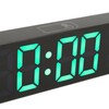 Digital Alarm Clock 10in 12/24H Temperature Display Battery Powered Quiet