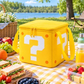 Insulated Lunch Bag for Food & Drink Storage – Large Capacity Polyester Cooler Bag for Picnics, Travel & Outdoor Use