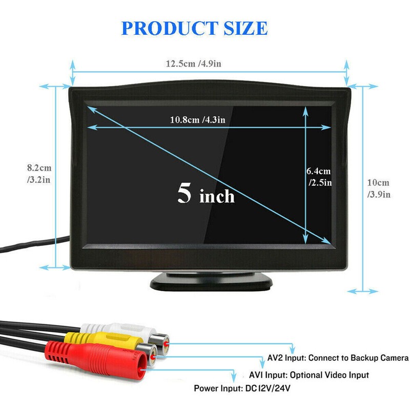 iPoster 5 Inch HD TFT LCD Screen Monitor For Car