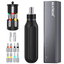 MAXME100® Magnetic 12-in-1 Household Ratcheting Screwdriver Set - Professional Tool kit for Home Improvement (Ratchet-14 in 1)