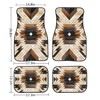 BENXINYA Boho Aztec Car Mats Set of 4 Shabby Hardwood