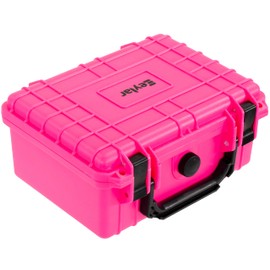 Eylar Protective Camera Hard Case Water & Shock Proof w/Foam, TSA Standards 9.12 inch 7.56 inch 4.37 inch (Pink)