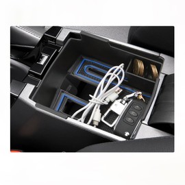 BIXUAN Storage Box Compatible with Toyota Corolla Cross Touring ZWE211W Hybrid S E210 2019-2022 2023 2024 Armrest Organiser with Non-Slip Mat for Centre Console Accessories with Non-Slip Mat