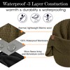 TOP-EX Waterproof Merino Wool Visor Brimed Beanie with Ear Protection