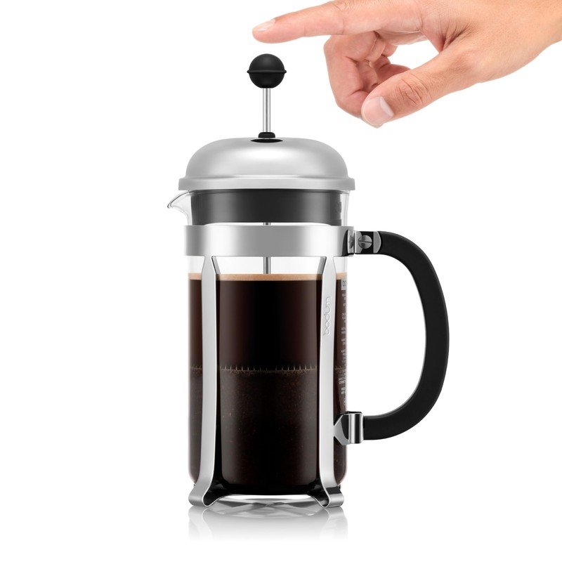 Bodum 34oz Chambord French Press Coffee Maker, High-Heat Borosilicate Glass,
