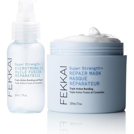 FEKKAI Super Strength+ Hair Recovery Duo - Includes Everstrong Bonding Oil (1.7 oz) + Repair Mask (7.5 oz) - Free of Sulfates, Parabens, Phthalates - Vegan, Cruelty-Free