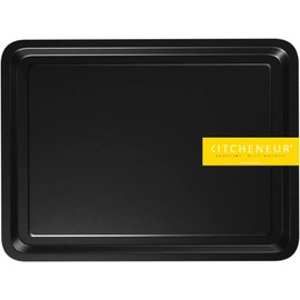 2-Pack - Essentials Baking Tray Set 32cm - Easy Cleaning Baking Tray/Pan, Non-Stick Tin, Multi-Pack Set Oven Trays - Dishwasher Safe and Easy Clean by KITCHENEUR® …