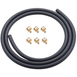 Pronese Fuel Hose, Inner Diameter 1.2 x Outer Diameter 3.1 inches (4 mm) x Outer Diameter 3.1 inches (8 mm), For Motorcycles, Gasoline Hose, 2 Layers, Total Length 4.7 ft (1.2 m), Includes 6 Hose