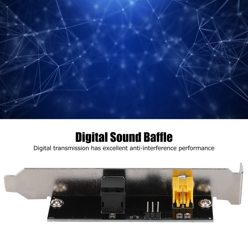 Digital Baffle Universal Motherboard SPDIF Fiber Coaxial GoldPlated Interface DTSAC3LPCM