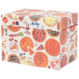 Now Designs Recipe Card Box Notepad, L6 x D4.25 x H4.5in, Sweet as Pie