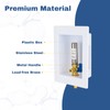 2-PACK GUOFIS Ice Maker Outlet Box with Hammer Arrestor,1/2" PEX-A