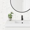 Vamos Tile Glossy White Marble Backsplash Tile Peel and Stick,