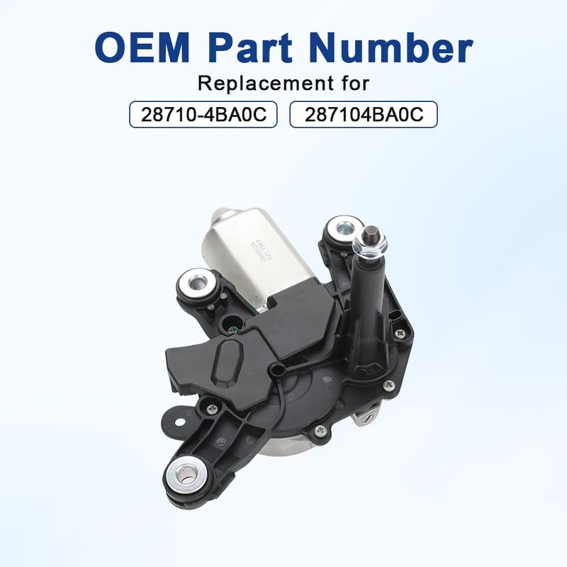 VANJING Rear Windshield Wiper Motor Compatible with Nissan Rogue 2014