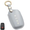 WiiLemz Key Fob Cover for Toyota, Soft Smooth Leather Key