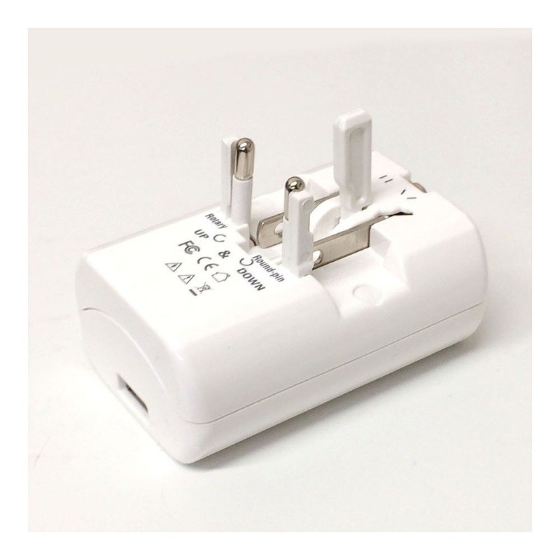 TI-165 A/C/O/SE/BF Type USB 2.1A Power Plug for International Travel