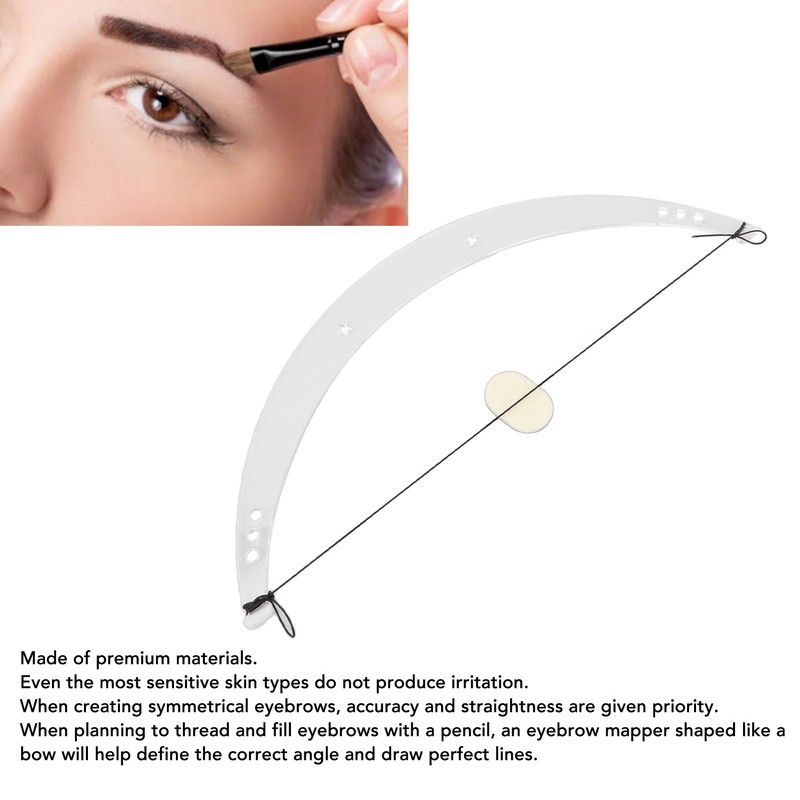 Eyebrow Level Mapping Tool Plastic Eyebrow Mapper with Strings Practice