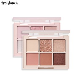 TROISTOUCH Make Mood Eye Palette 6g, Color:02 Most Pink