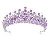 Women Wedding Crown Zinc Alloy Exquisite Rhinestone Bride Crown Hair