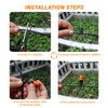 50pcs Adjustable Garden Watering Mist Nozzle Sprinkler Drip Irrigation Kits