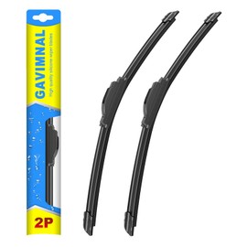 Gavimnal® 15"+15" Silicone Wiper Blades Replacement For 2007 2008 2009 2010 2011 2012 2013 2014 2015 2016 2017 Jeep Wrangler/2018 Wrangler JK,All-Season Front Windshield Wiper Blades(Set of 2)