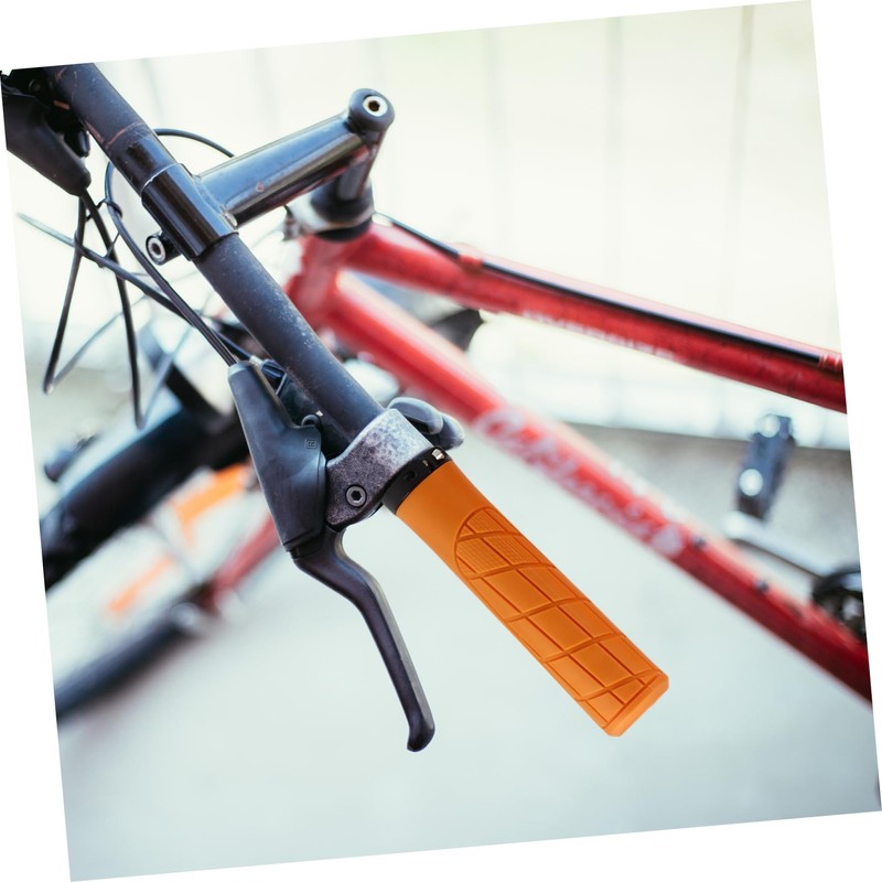 Outanaya 2pcs Ergonomic Soft Rubber Bicycle Handlebar Grips Slip Design