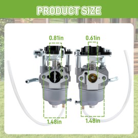 Huayi ‎62.130000.00 Carburetor Fit for Predator Champion Firman 1600 2000 watts Inverter Generator 79cc for ETQ NI2000I 80cc Generator Carburetor 16100-Z800110-0001