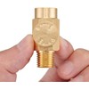 Shiwaki Brass In-Line Air Flow Regulator Valve 1/4" NPT Male