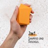 Shower Chunks 2-in-1: Solid shampoo and shower gel in one.