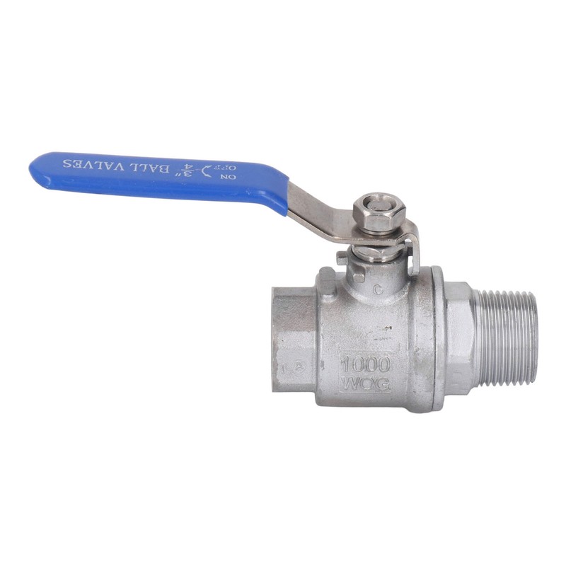 Ball Valve Female Male Thread 3/4in Stainless Steel Good Sealing