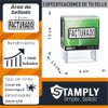 Sello Automático Empresarial, 1.4 x 3.8 cm, Frases Comerciales, Tinta
