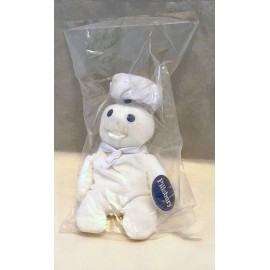 Dakin VTG Pillsbury Doughboy 8" Beanie Bean Bag Plush Doll 1997 New, Sealed with Tag