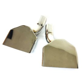 SCR For 1970-1974 Plymouth Barracuda Cuda Stainless Steel Exhaust Tips 2" Inlet