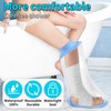 Waterproof Extra Wide Leg Cast Shower Cover with Non-Slip Bottom,