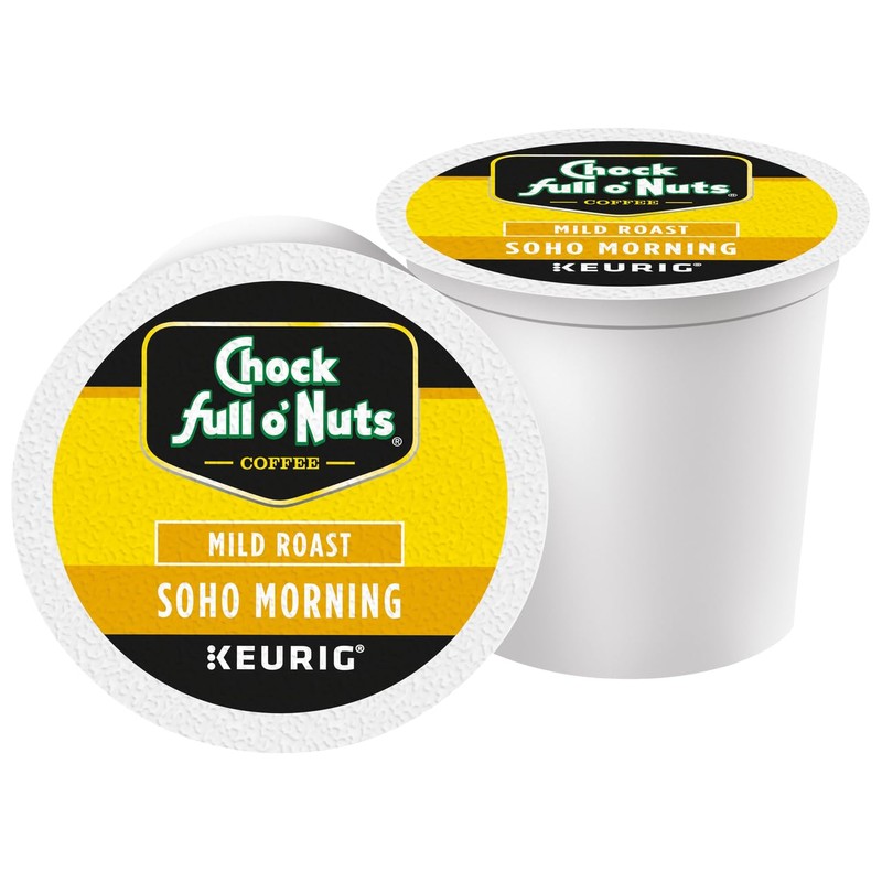 Chock Full o'Nuts Soho Morning Coffee, Mild Roast, Compatible with