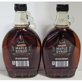 Specially Selected 100% Pure Maple Syrup Grade A Amber Color Rich Taste 12.5fl oz 370ml (Two Jars)