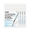 LEONIS Water Erasable Fabric Marking Pen Blue 10 Count Pack